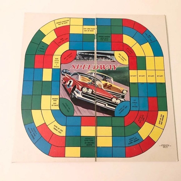Vintage 1959 Special Detective Speedway Car Racing Board Game Saalfield Pub Co - Picture 7 of 16